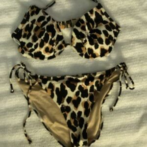 Victoria's Secret Leopard Print Bikini - EUC - Hot!